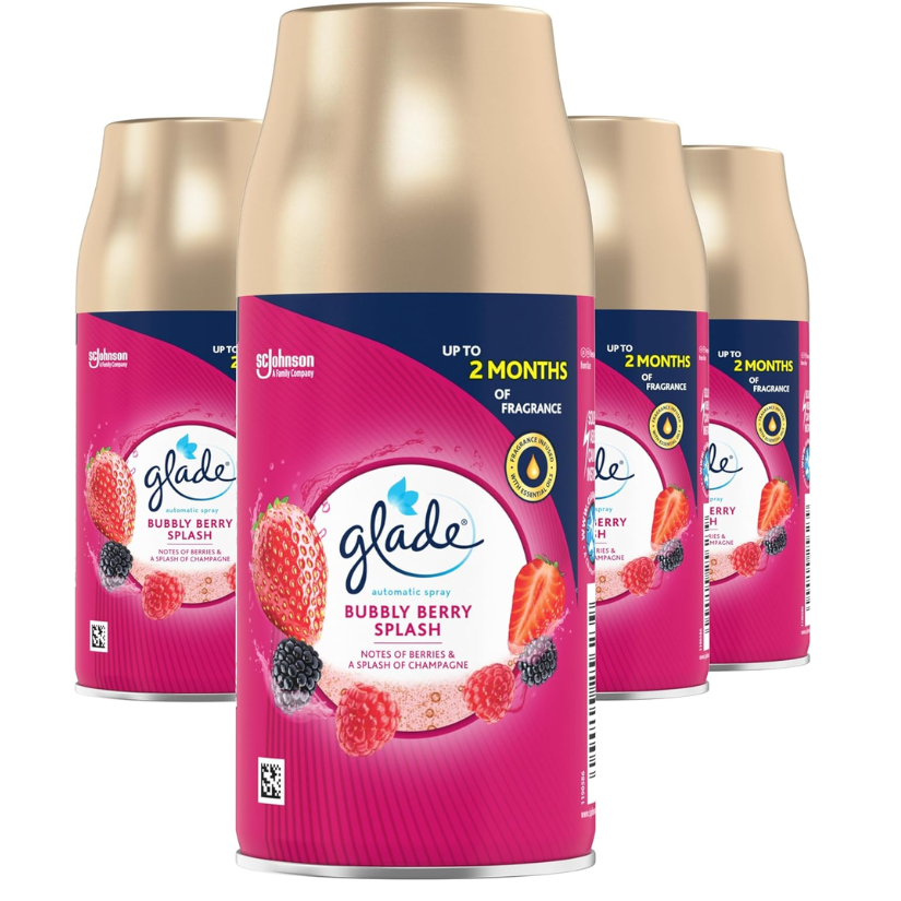 Glade Automatic Air Freshener Refills Bubbly Berry 4 x 269ml